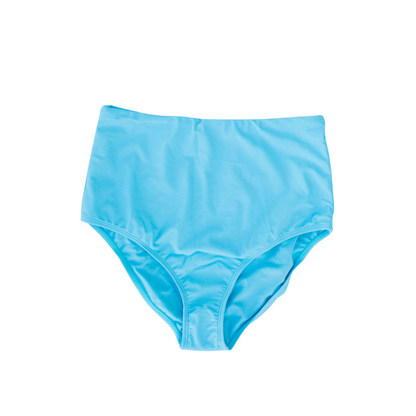 Blue women's underwear on a white background